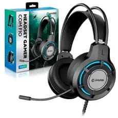Fone Gamer Com Microfone e Iluminacao  Fone de Ouvido Para PC Computador PS4 PS5 Xbox Onistek