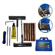 Kit Reparo de Pneu Sem Câmara Completo para Carro Moto Bicicleta