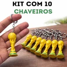Kit ganhe dinheiro revenda chaveiro copa do mundo 2026 revenda lucrativa atacado 10 unidade