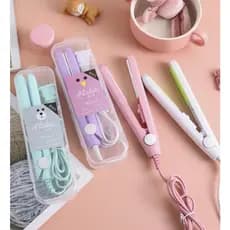 Mini Chapinha Prancha De Cabelo Portátil Com Case Transporte Bivolt Estojo Entrega rápida