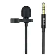 Microfone Externo de Lapela HD com Entrada P2 e cabo de 1,5m HS030