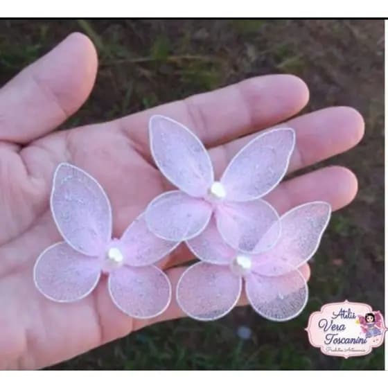 Kit 20 Mini Asa de Fada Sininho 5 cm para Aplicação