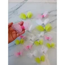 Kit 10 Mini Borboletas 5 cm + 5 Asinhas  de Fada Artesanais para Decoração e Bonecas 🦋🧚‍♀️