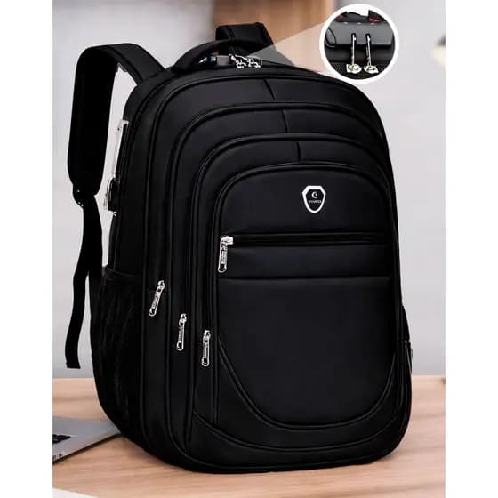 Mochila Escolar Bolsa Executiva Grande Anti Furto Notebook Reforçada Trabalho Viagem Faculdade Cabo Usb Fone Ouvido