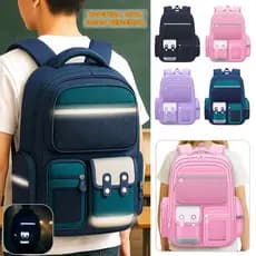 Mochila Escolar Grande Juvenil Reforçada Faixa Refletiva