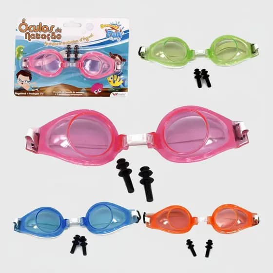 Kit 10 a 50 Óculos Natação Mergulho Infantil Com Protetor Piscina Aniversário Revenda 10 Unidades Até 50 Unidades