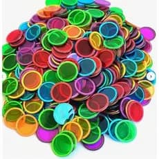 Marcador De Bingo Magnético - 100 chips Plásticos Magnéticos