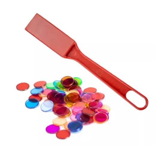 Marcador De Bingo Magnético (100 Discos Magnético + Pegador)