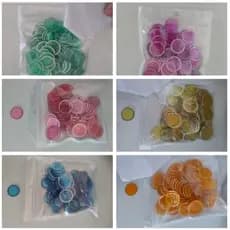 Marcador De Bingo  -100 Discos Plásticos Magnéticos - COR UNICA - (SÓ DE UMA COR)