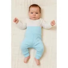 Calça Culote Mijão cós alto para bebê em ribana sem elástico 100% algodão.
