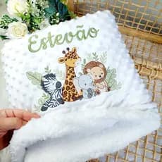 Cobertor Forrado em sherpa Pipoquinha(ENVIAR O NOME PELO CHAT)
