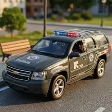 Miniatura Carro de Polícia Viatura Rota Polícia Militar Estilo Blazer 1/36