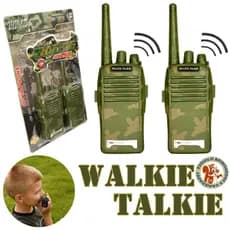 Brinquedo Rádio Comunicador Walkie Talkie Infantil verde Exército