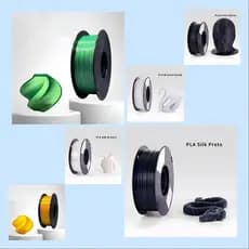 Filamento PLA Silk  Premium 1Kg 1,75mm Efeito Aveludado Impressora 3D FDM Rise 3D