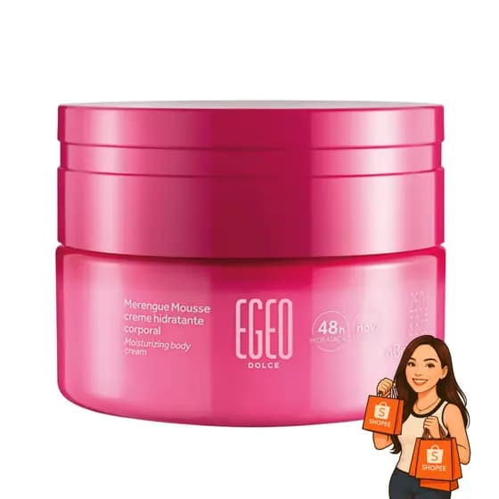 O Boticário Mousse Hidratante Desodorante Corporal Egeo Dolce Merengue, 250g