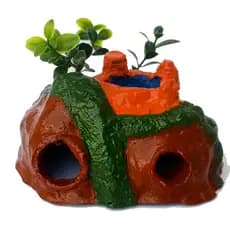 Gruta Para Aquario Peixes Pequenos / Decoração para Aquario BRONZE