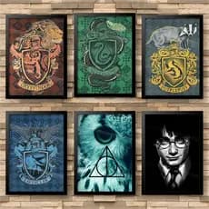 HARRY POTTER -Quadros de séries, filmes e animes - Quadro parede & decoração - Presente