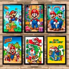 Quadro Decorativo Super Mario Bros