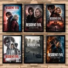 Quadro decorativo exclusivo Resident Evil Requiem Ultra Hd 4k - leon, grace