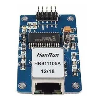 Módulo Ethernet Enc28j60 P/ Arduino - Realengo