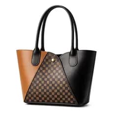 Bolsa Feminina Pequena Mão Ombro Estampa Monograma Xadrez
