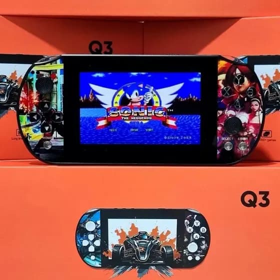 Vídeo game portátil Q3 plus original Fliperama Arcade Portatíl 10000 Jogos