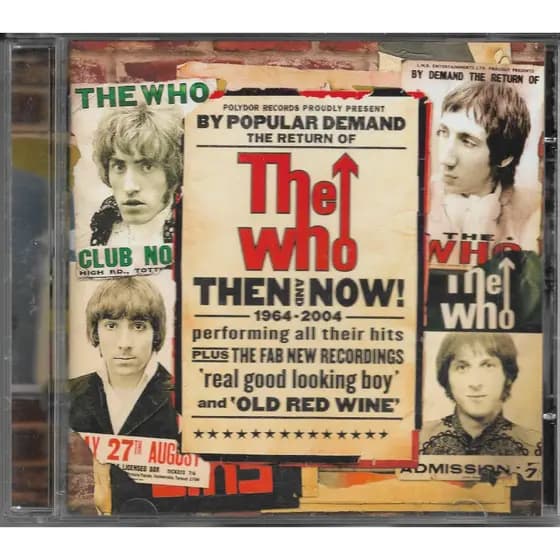 CD The Who - Then And Now! 1964-2004 - Raro Original Usado Em Excelente Estado Ler Descrição