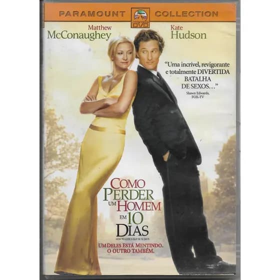 DVD Como Perder Um Homem em 10 Dias - Filme - Original Usado Em Bom Estado Ler Descrição