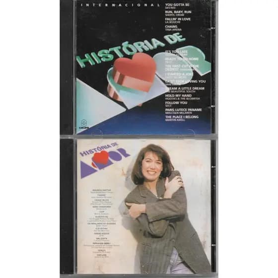 CD Kit História De Amor - Trilhas Nacional E Internacional Da Novela - Originais Usados Em Excelente Estado Ler Descrição