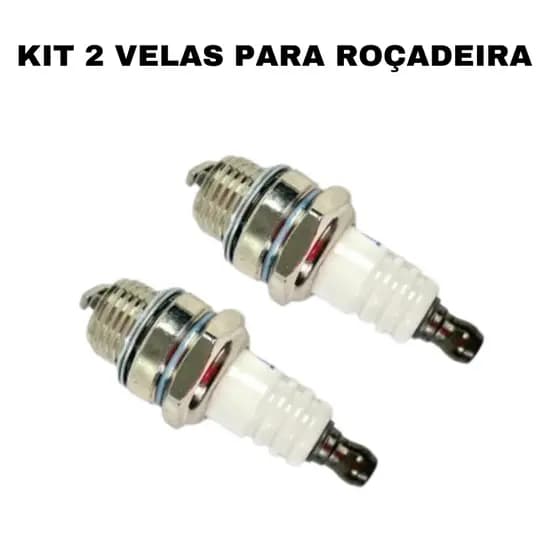 KIT 2 VELAS DE IGNIÇÃO PARA ROÇADEIRA E MOTOSSERRA UNIVERSAL NK
