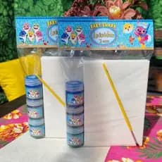 10 Kit tela de pintura personalizado Baby Shark