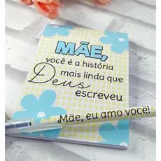 10 Bloquinho de Anotações + Caneta Dia das Mães