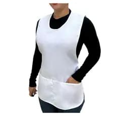 Avental Bata  frente e costas dois bolsos uniformes limpéza e gerais usa 36 ao 50
