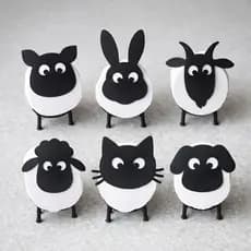 Suporte Papel Higiênico Decorativo Animal | Banheiro Criativo |