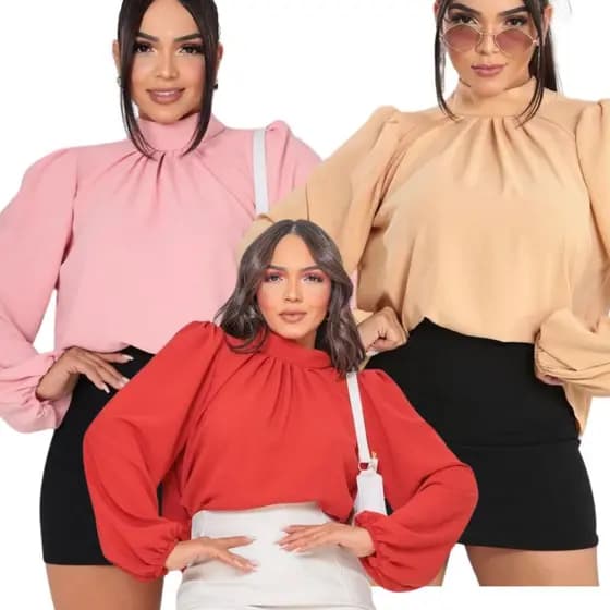 Casaco Feminino Inverno Blusa De Frio Manga Longa Duna