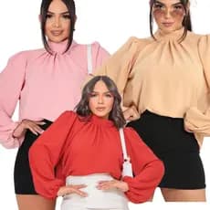Casaco Feminino Inverno Blusa De Frio Manga Longa Duna