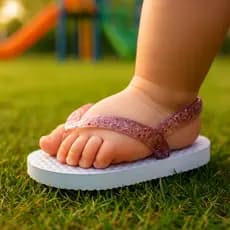 Chinelo Infantil Trava no Calcanhar – Confortável, Antiderrapante – Passeios, Praia e Dia a Dia