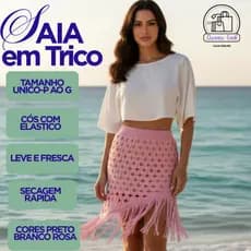 Saias De Trico ou Croche com Franjas Envio Rapido Para todo Brasil Direto de Fabrica- Tendencia 2026