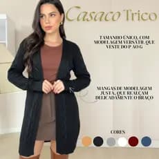 Casaco Feminino Aberto  em Tricô | Cardigã Leve Estilosos  Meia Estação | Moda Outono Inverno | Look