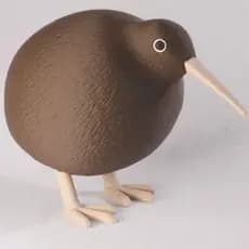 Escultura Decorativa de Pássaro Kiwi Minimalista Fofo - Decoração p/ Casa Estantes Prateleiras Coleções Etc