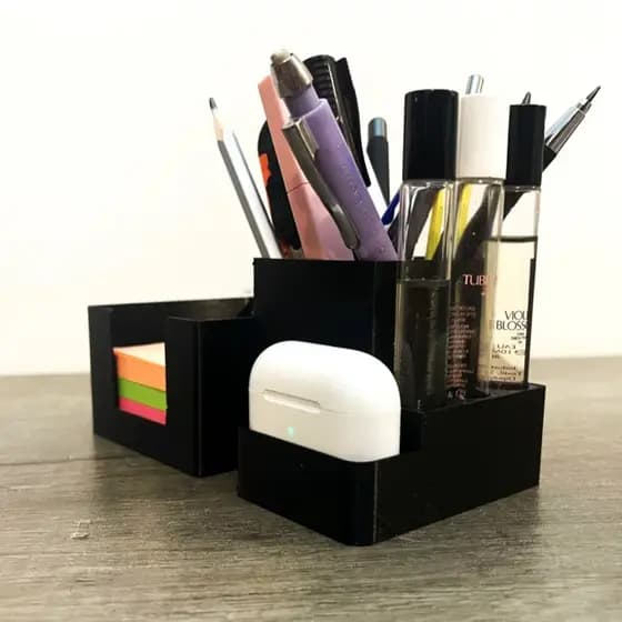Organizador de Mesa ou Maquiagens em 3D - Decoração Organização Mesa Casa Banheiros etc