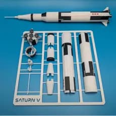 Kit Montável de Saturn V - Miniatura Decoração Coleção Estantes Prateleiras