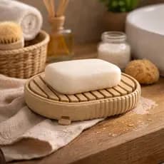 Saboneteira Premium Banheiro Pia Lavabo Drenagem Rápida Decor Spa.