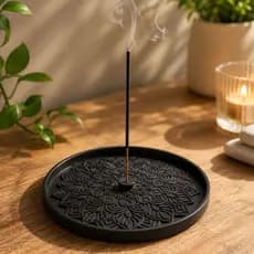 Incensário Mandala Decorativo Porta Incenso Zen Relaxamento Luxo