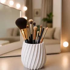 Porta Pincéis Multifuncional Organizador Decorativo Mesa Elegante Organizador Premium