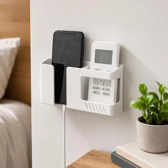 Suporte Porta Celular Parede com Fita 3M Organizador Multifuncional Elegante Porta Celular