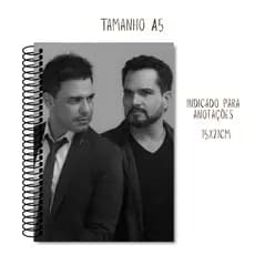 Caderno Zezé Di Camargo e Luciano para Anotações / Capa Dura / 50 folhas