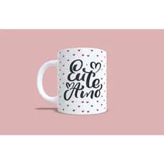 Caneca de Porcelana Eu te Amo Dia dos Namorados