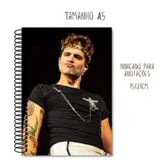 Caderno Luan Santana para Anotações / Capa Dura / 50 folhas