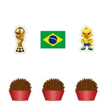 Kit Topper para docinhos Copa Brasil
